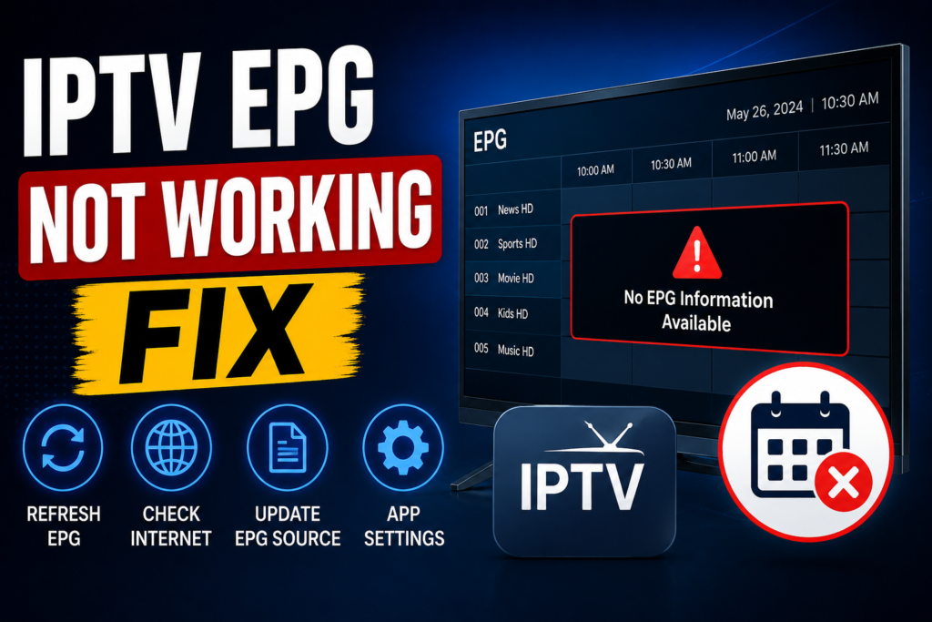 IPTV EPG not working fix