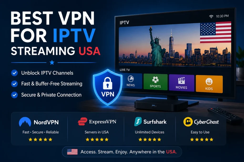 Best VPN for IPTV Streaming USA