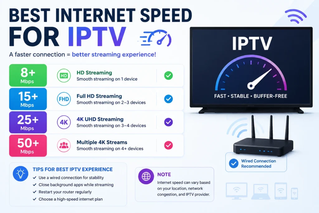Best Internet Speed IPTV USA
