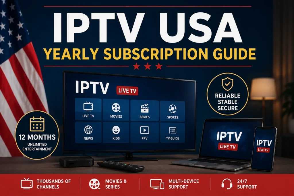 IPTV USA Yearly Subscription