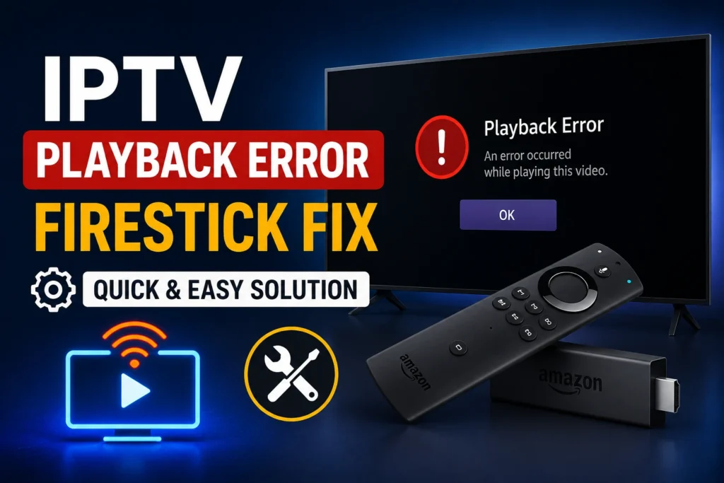 IPTVUSA playback error fix