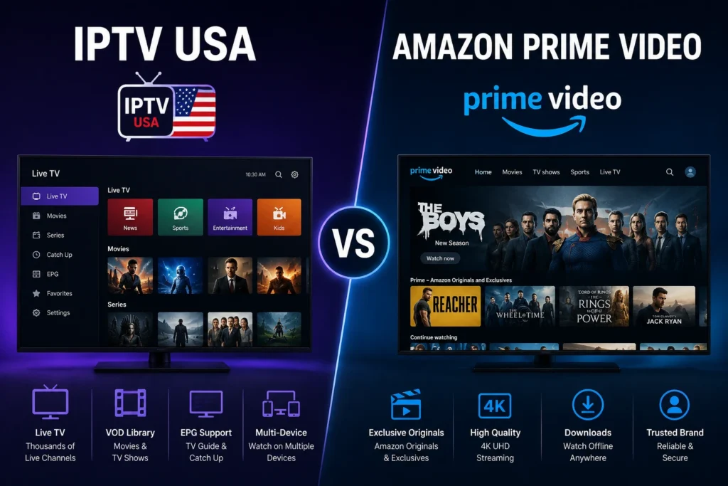 IPTV vs Amazon prime