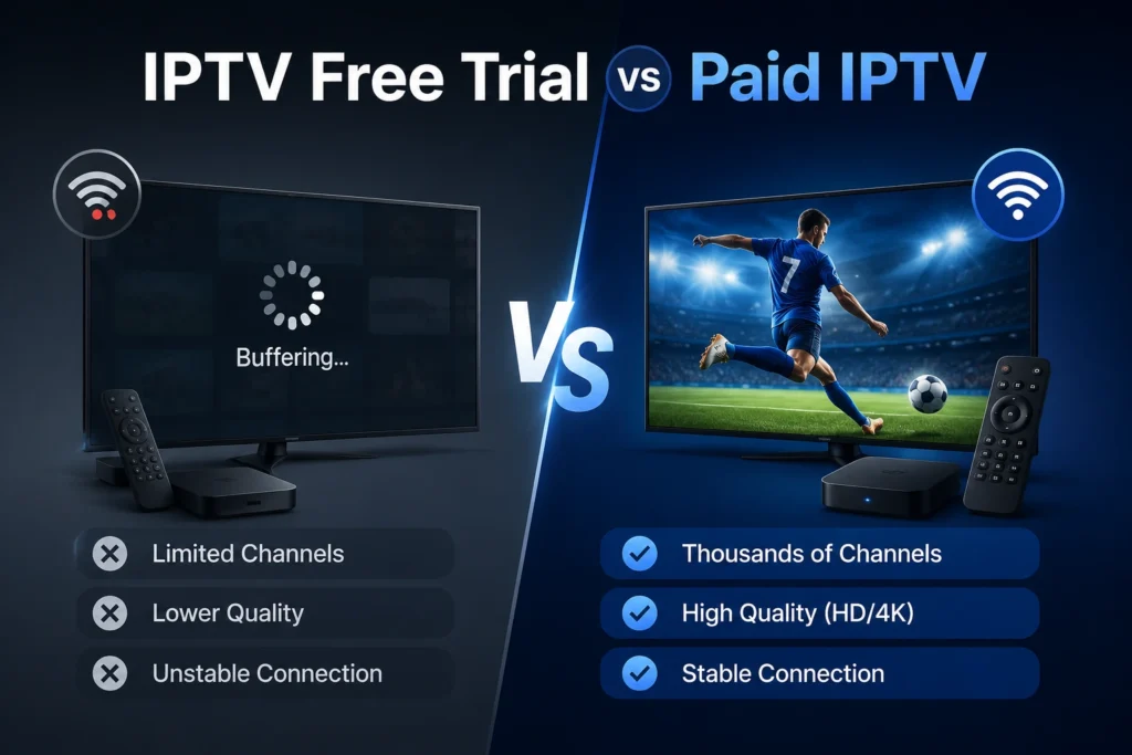 IPTV Free Trial Comparison