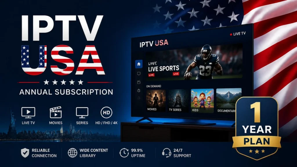 IPTV USA Annual Subscription