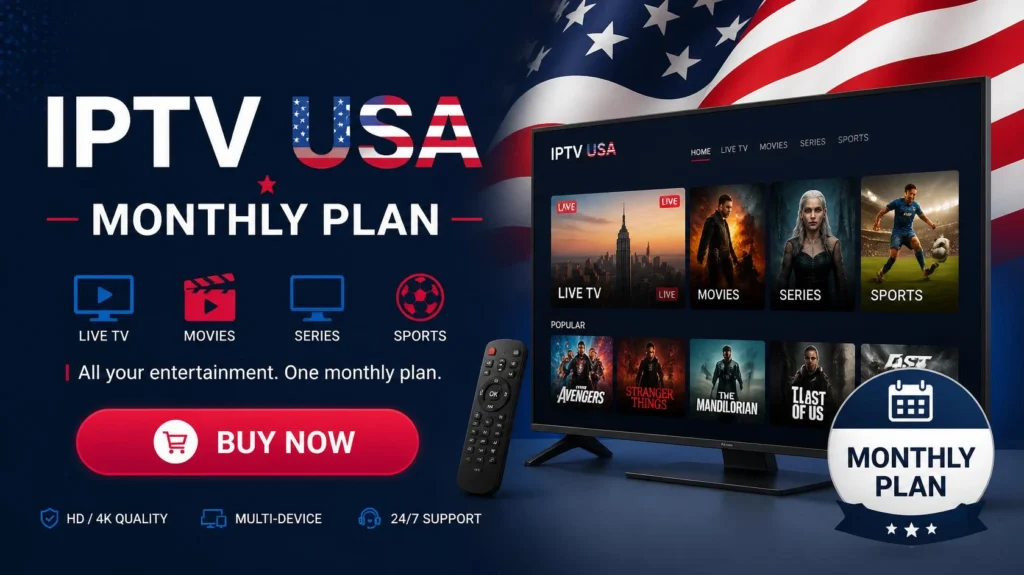 IPTVUSA Monthly Plan Buy