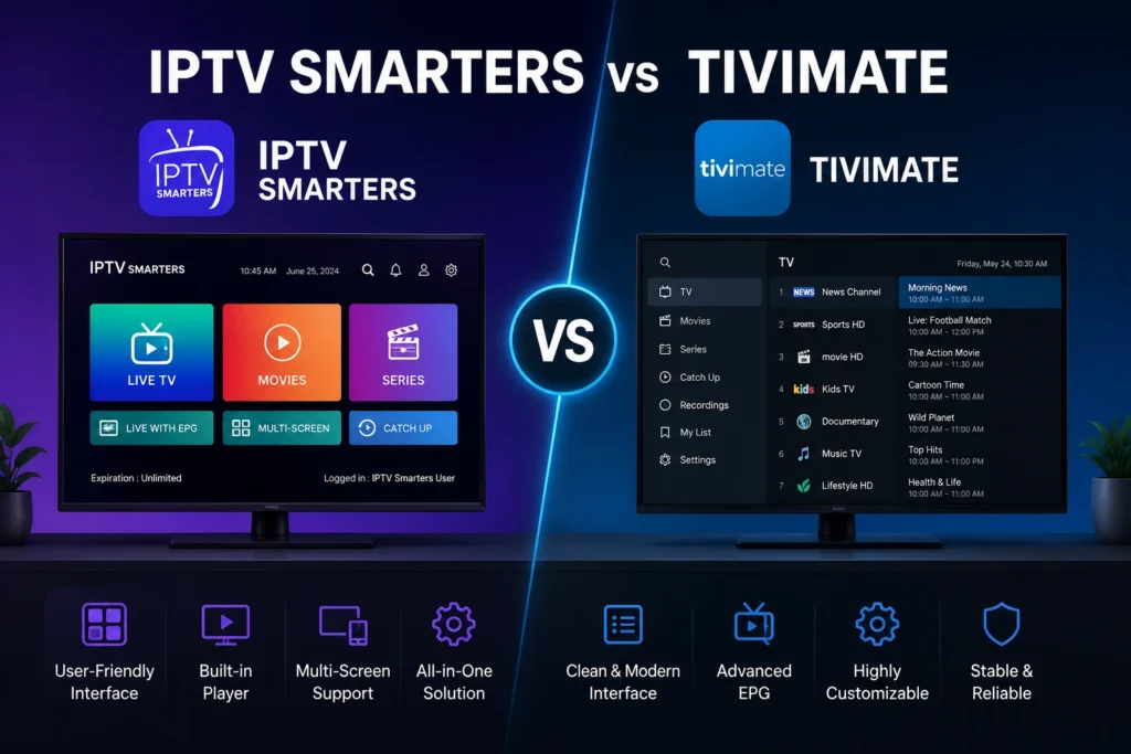 IPTV Smarters vs TiviMate